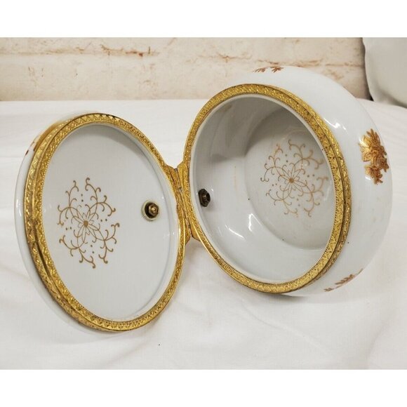 10" Silent Butler Crumb Catcher Gold Floral Andrea by Sadek Japan - Picture 2 of 8